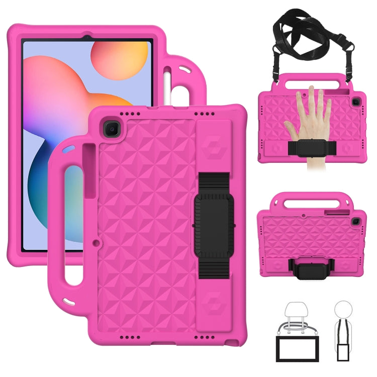 Diamond Series EVA Anti-Fall Shockproof Sleeve Protective Shell Case with Holder & Strap, For Galaxy Tab S6 Lite P610/P615