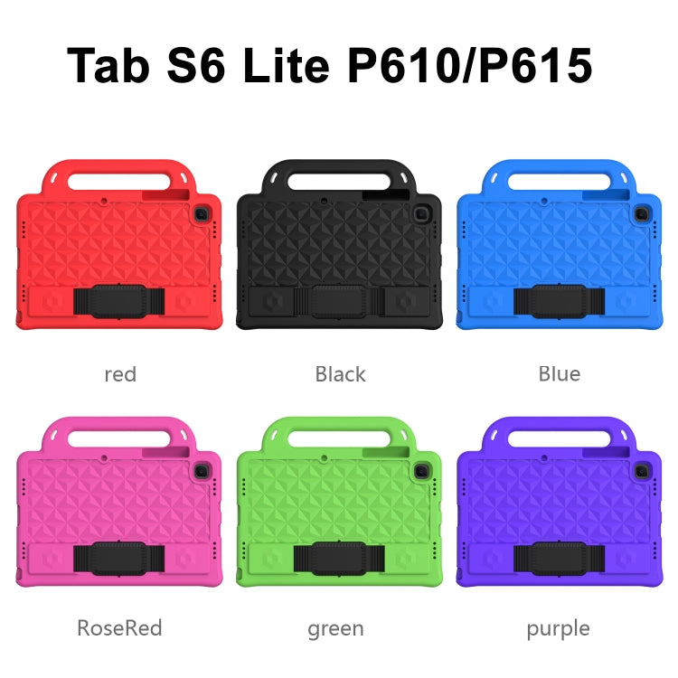Diamond Series EVA Anti-Fall Shockproof Sleeve Protective Shell Case with Holder & Strap, For Galaxy Tab S6 Lite P610/P615