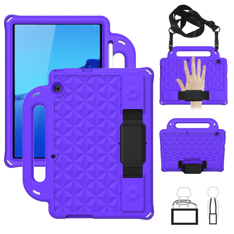 Diamond Series EVA Anti-Fall Shockproof Sleeve Protective Shell Case with Holder & Strap, For Huawei  MediaPad T5 10.1
