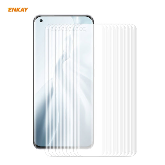 10 PCS ENKAY Hat-Prince 3D Full Screen PET Curved Hot Bending HD Screen Protector Soft Film, Support Fingerprint Unlock, For Xiaomi Mi 11, For Huawei Nova 8, For Huawei Nova 8 Pro