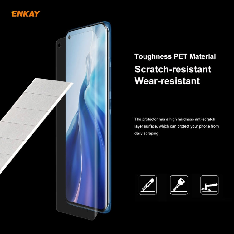 10 PCS ENKAY Hat-Prince 3D Full Screen PET Curved Hot Bending HD Screen Protector Soft Film, Support Fingerprint Unlock, For Xiaomi Mi 11, For Huawei Nova 8, For Huawei Nova 8 Pro