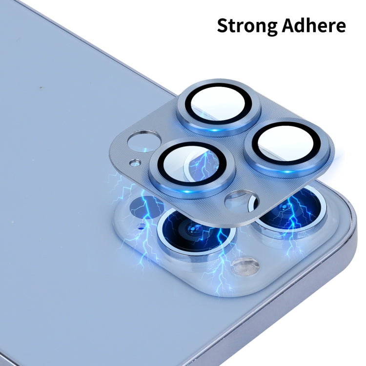 ENKAY Aluminium Alloy + Tempered Glass Camera Lens Cover for iPhone 13 Pro / 13 Pro Max