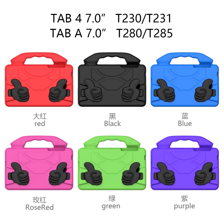 EVA Material Children Flat Anti Falling Cover Protective Shell With Thumb Bracket, For Galaxy Tab A 7.0 T280/T285, For Galaxy Tab 4 7.0 T230 / T231