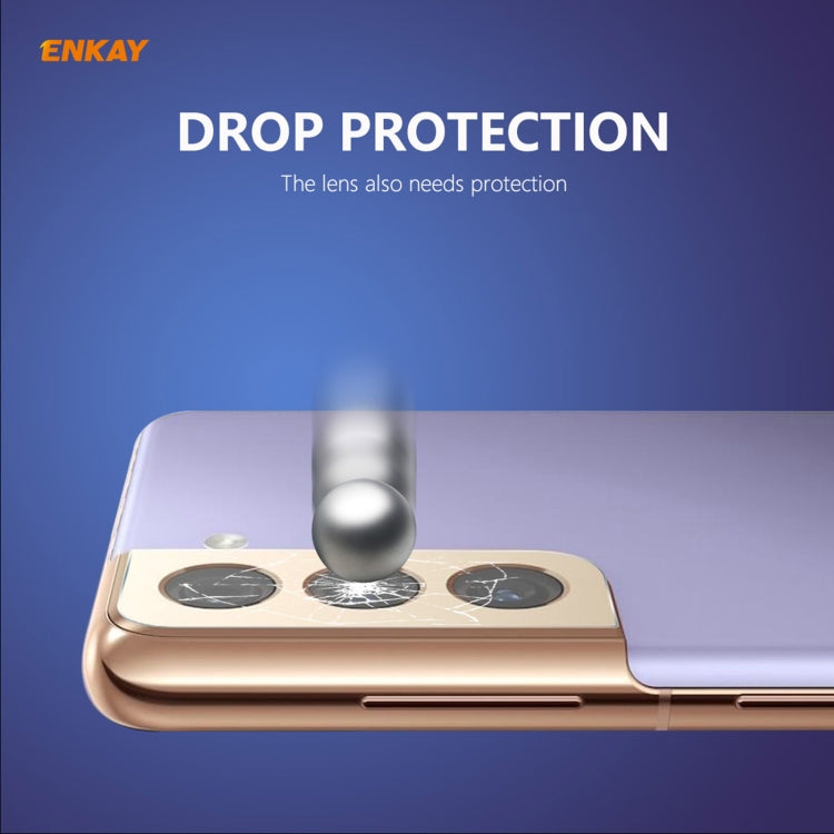 5 PCS ENKAY Hat-Prince 0.2mm 9H 2.15D Round Edge Rear Camera Lens Tempered Glass Film Protector, For Samsung Galaxy S21(5 PCS), For Samsung Galaxy S21+(5 PCS), For Samsung Galaxy S21 Ultra(5 PCS)