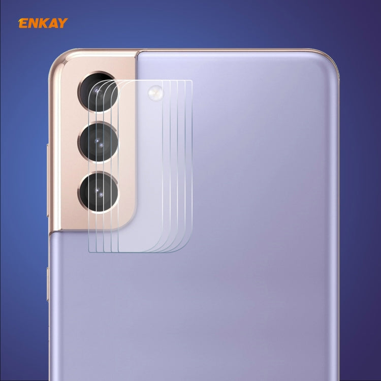 5 PCS ENKAY Hat-Prince 0.2mm 9H 2.15D Round Edge Rear Camera Lens Tempered Glass Film Protector, For Samsung Galaxy S21(5 PCS), For Samsung Galaxy S21+(5 PCS), For Samsung Galaxy S21 Ultra(5 PCS)
