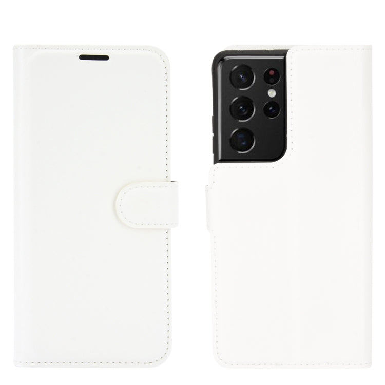 For Samsung Galaxy S21 Ultra 5G Litchi Texture Horizontal Flip Protective Case with Holder & Card Slots & Wallet, For Galaxy S21 Ultra 5G
