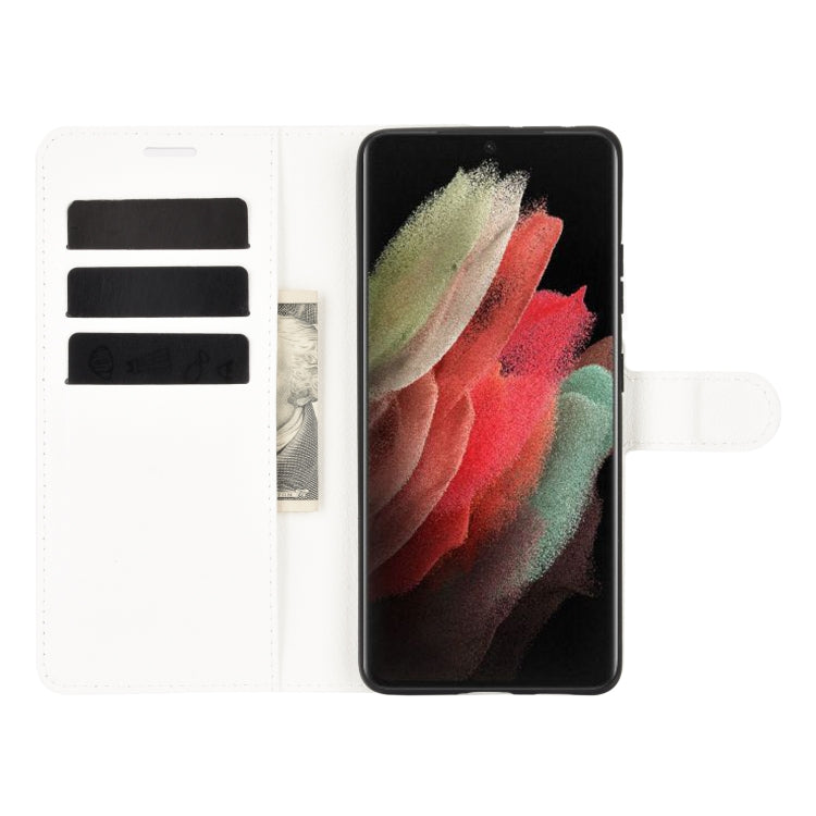 For Samsung Galaxy S21 Ultra 5G Litchi Texture Horizontal Flip Protective Case with Holder & Card Slots & Wallet, For Galaxy S21 Ultra 5G