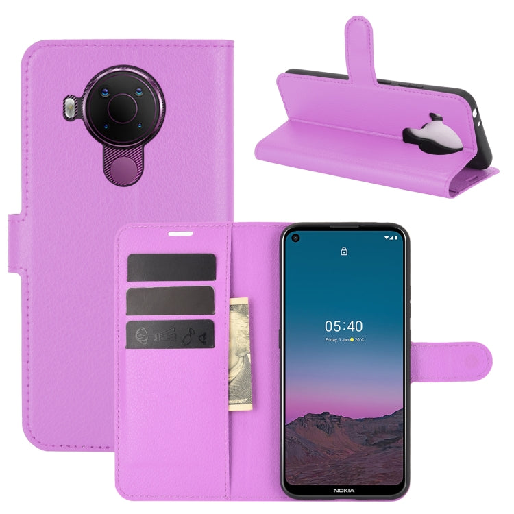 For Nokia 5.4 Litchi Texture Horizontal Flip Protective Case with Holder & Card Slots & Wallet, For Nokia 5.4