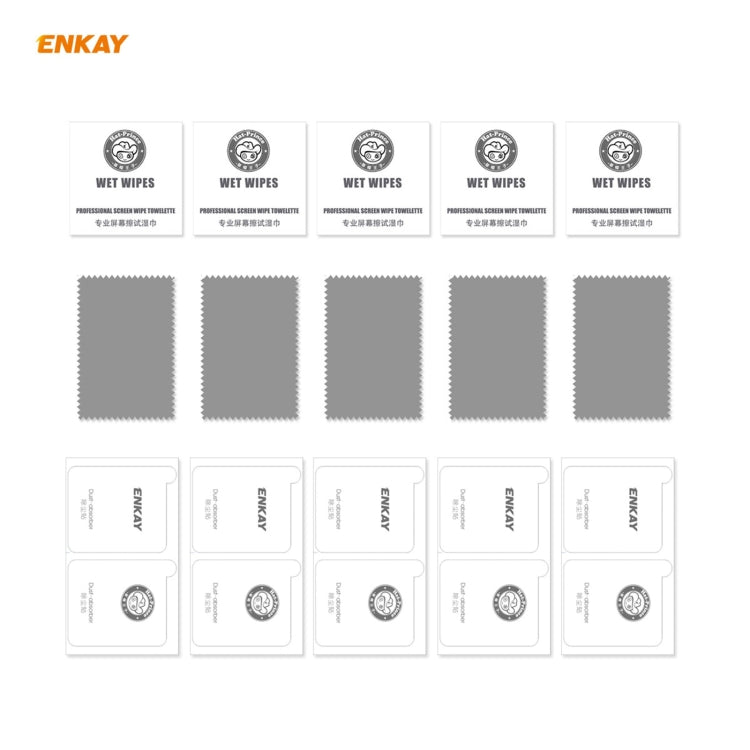 5 PCS ENKAY Hat-Prince Full Glue 0.26mm 9H 2.5D Tempered Glass Full Coverage Film, For Xiaomi Redmi K40 / K40 Pro(+), For Xiaomi Redmi Note 9T, For Xiaomi Redmi 9T, For Samsung Galaxy F62