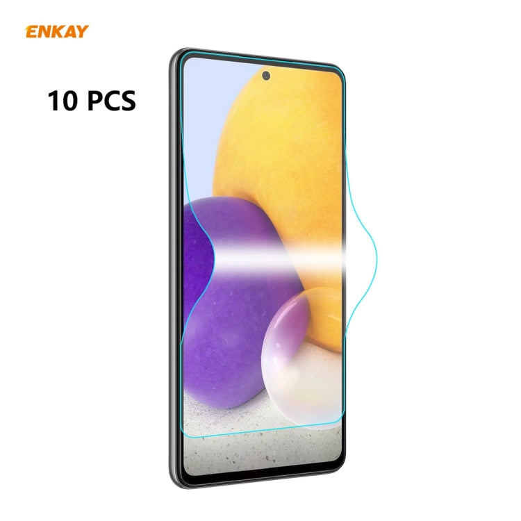 10 PCS ENKAY Hat-Prince 0.1mm 3D Full Screen Protector Explosion-proof Hydrogel Film, For Samsung Galaxy A52 5G, For Samsung Galaxy A72 5G, For Xiaomi Redmi 9T, For Xiaomi Redmi Note 9T, For Xiaomi Redmi K40 / K40 Pro / K40 Pro+
