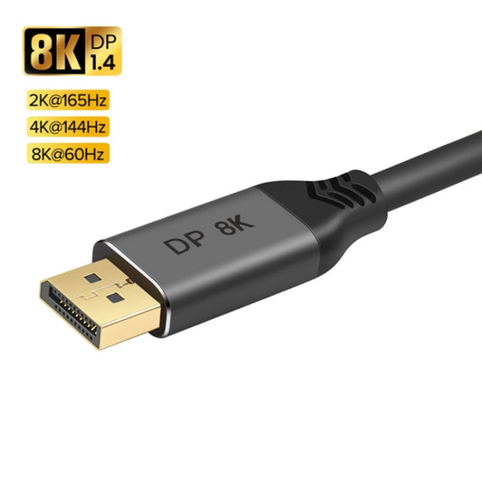 DisplayPort 1.4 8K HDR 60Hz 32.4Gbps DisplayPort Cable for Video / PC / Laptop / TV, Cable Length: 1m, 1m