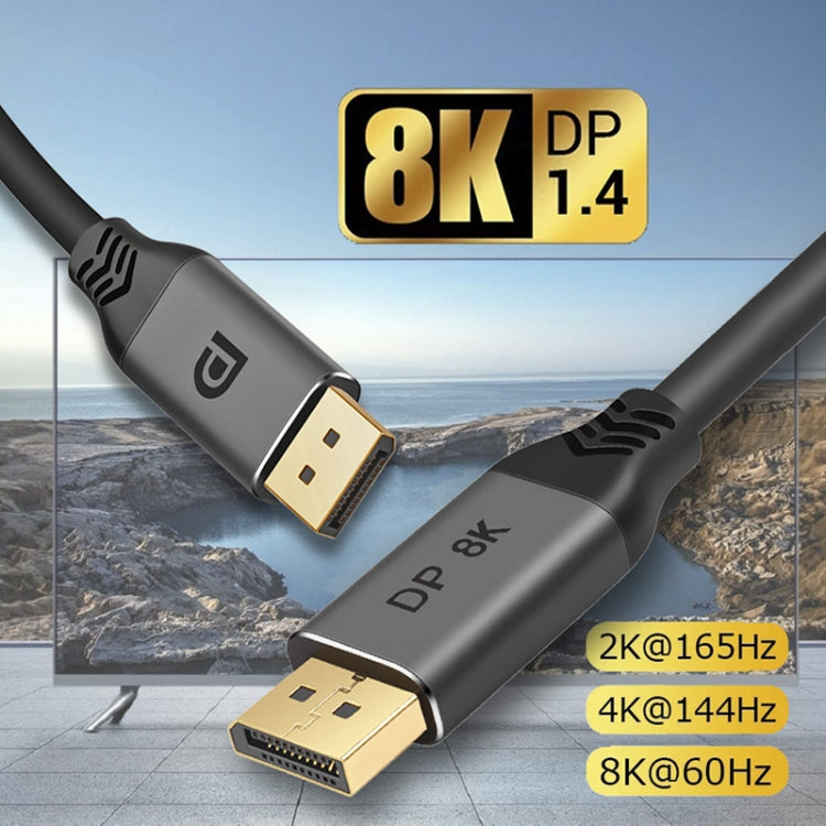 DisplayPort 1.4 8K HDR 60Hz 32.4Gbps DisplayPort Cable for Video / PC / Laptop / TV, Cable Length: 1m, 1m