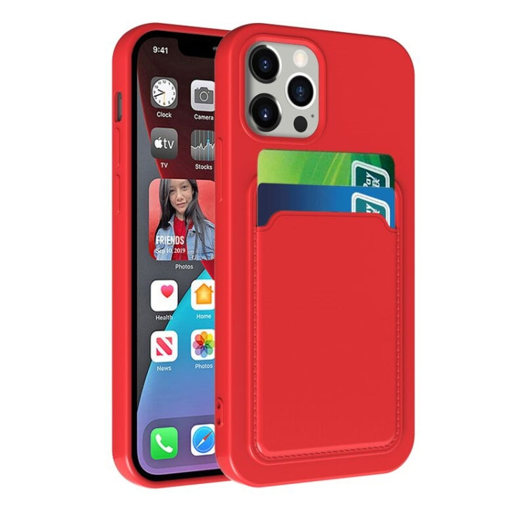 TPU + Flannel Lining Shockproof  Case with Card Slots, For iPhone 11, For iPhone 11 Pro