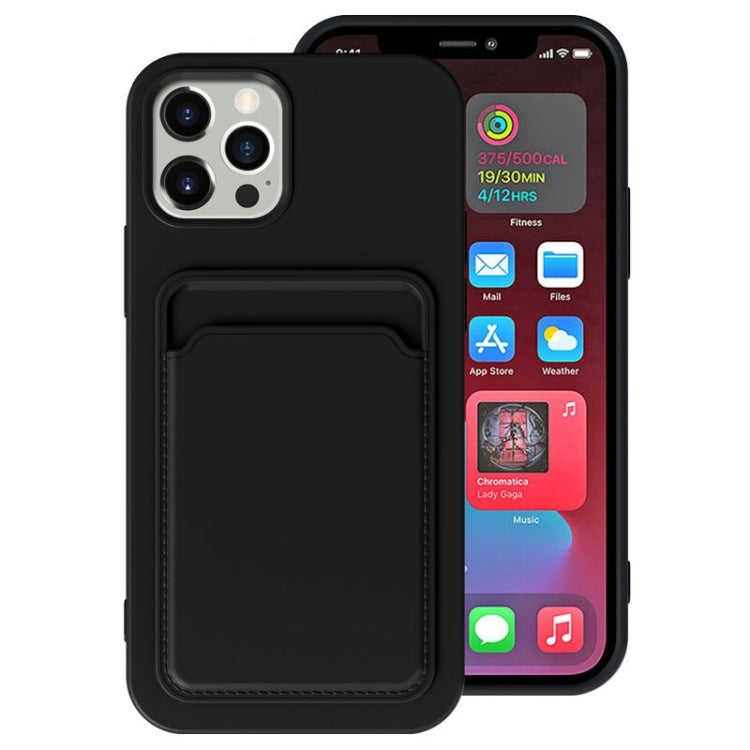 TPU + Flannel Lining Shockproof  Case with Card Slots, For iPhone 11, For iPhone 11 Pro