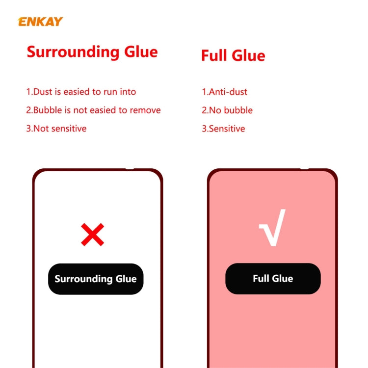 5 PCS ENKAY Hat-Prince Full Glue 0.26mm 9H 2.5D Tempered Glass Full Coverage Film, For Redmi Note 10 / Note 10S, For Redmi Note 10 Pro / Note 10 Pro Max, For OnePlus 9 / 9R, For Huawei P50 (5 PCS)