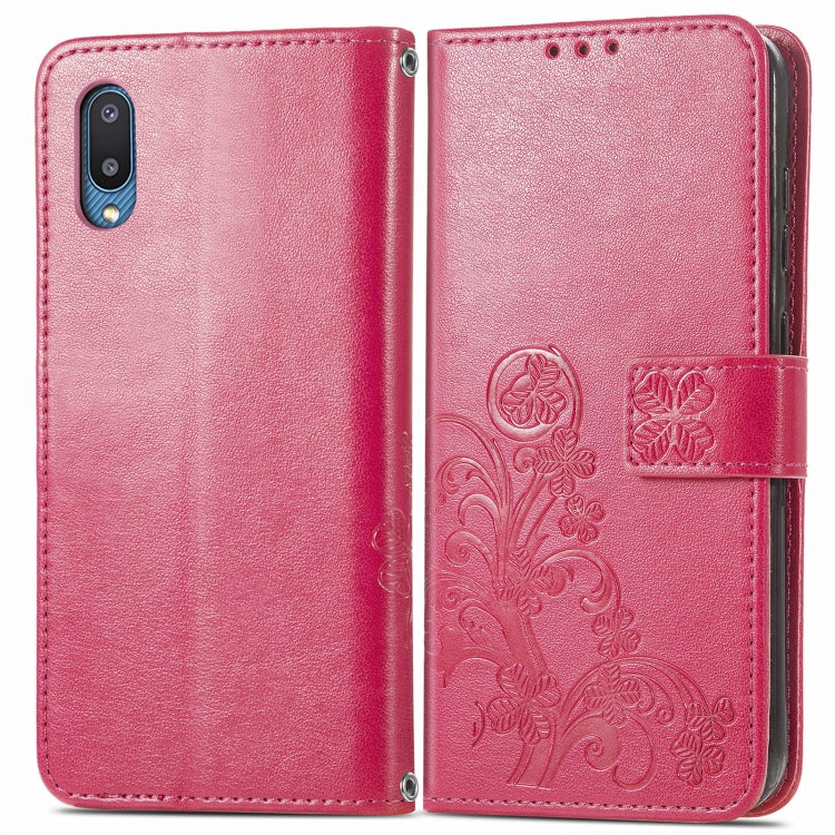 Four-leaf Clasp Embossed Buckle Mobile Phone Protection Leather Case with Lanyard & Card Slot & Wallet & Bracket Function, For Samsung Galaxy A02, For Xiaomi Redmi Note 10 4G, For Google Pixel 5A, For OPPO A93 5G, For LG Stylo 7, For Motorola E7 Power ...