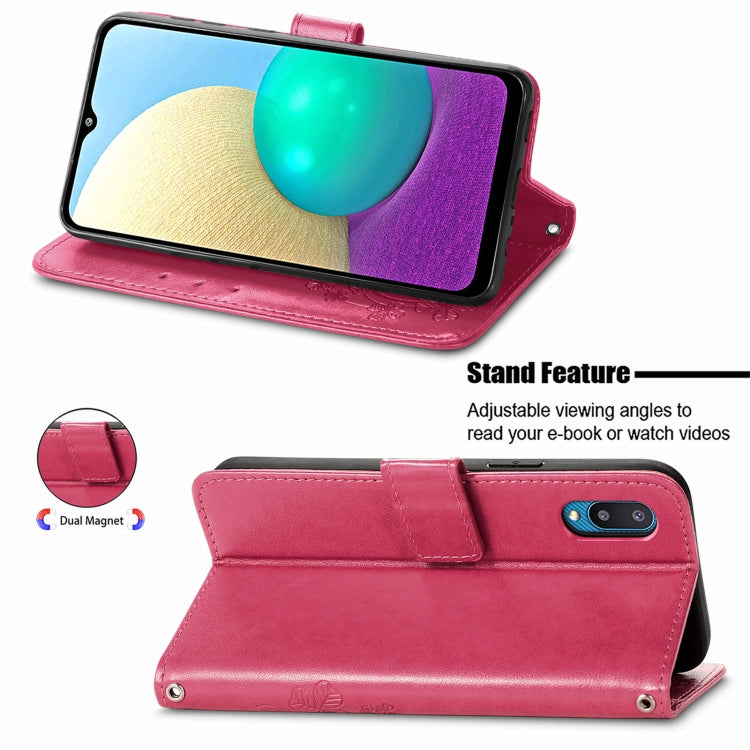 Four-leaf Clasp Embossed Buckle Mobile Phone Protection Leather Case with Lanyard & Card Slot & Wallet & Bracket Function, For Samsung Galaxy A02, For Xiaomi Redmi Note 10 4G, For Google Pixel 5A, For OPPO A93 5G, For LG Stylo 7, For Motorola E7 Power ...