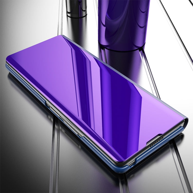 Plated Mirror Horizontal Flip Leather Case with Holder, For Samsung Galaxy Z Fold2 5G