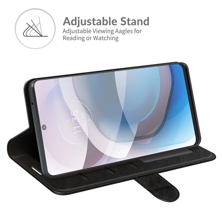 For Motorola One 5G Ace R64 Texture Single Horizontal Flip Protective Case with Holder & Card Slots & Wallet& Photo Frame, For Motorola One 5G Ace