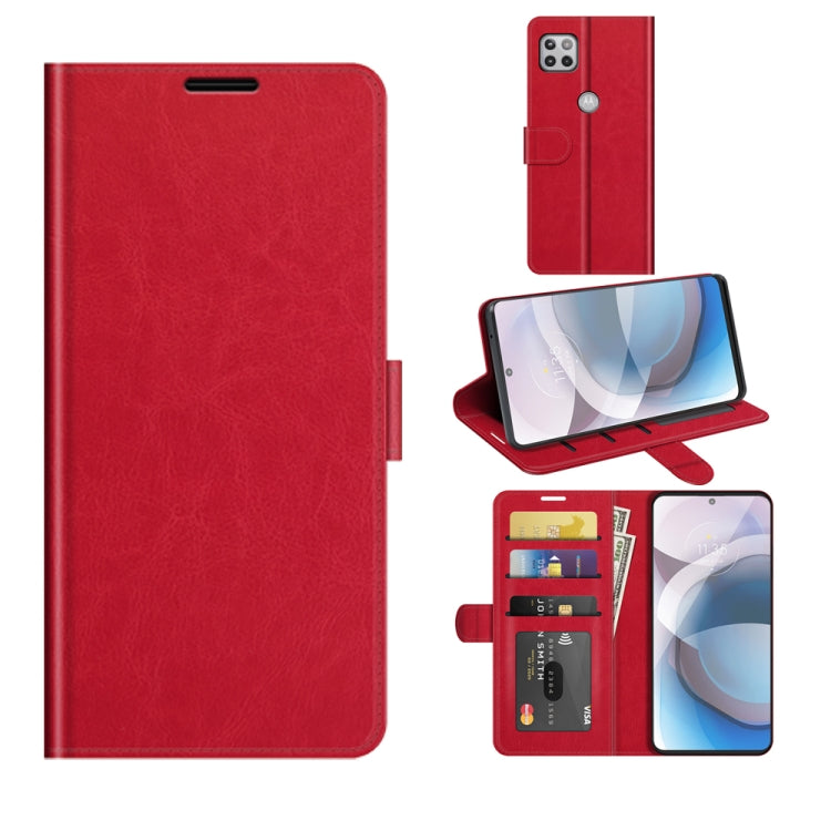 For Motorola One 5G Ace R64 Texture Single Horizontal Flip Protective Case with Holder & Card Slots & Wallet& Photo Frame, For Motorola One 5G Ace
