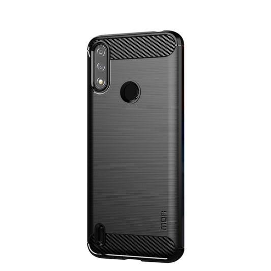 MOFI Gentleness Series Brushed Texture Carbon Fiber Soft TPU Case, For Motorola Moto E7 Power, For Motorola Moto Edge S, For Motorola Moto G Play 2021, For Motorola Moto G Power 2021, For Motorola Moto G Stylus 2021, For Motorola Moto G10 / G30