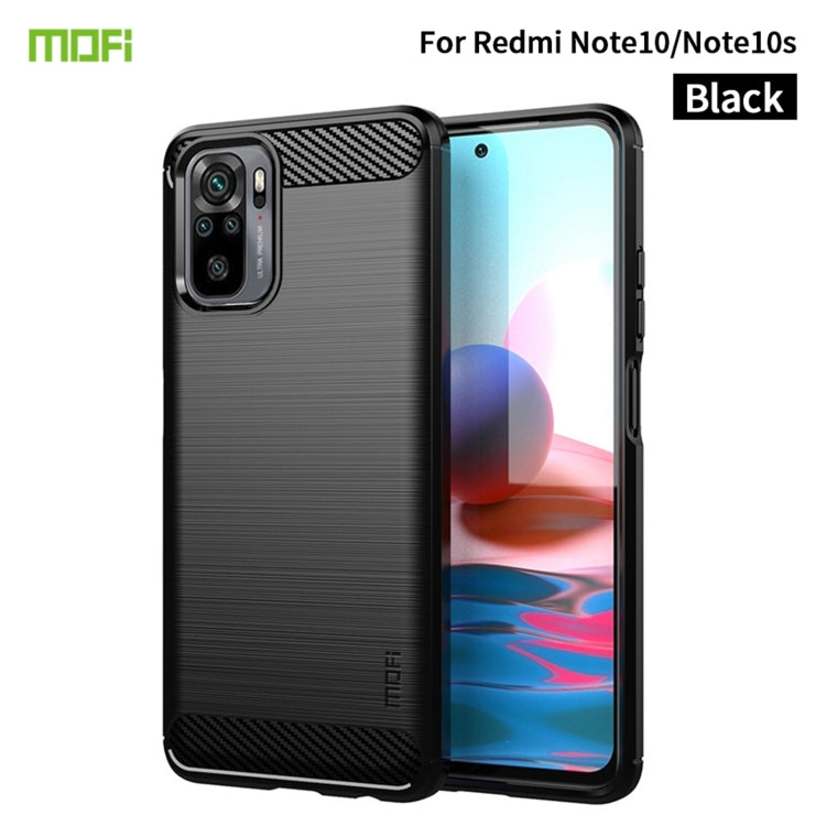 MOFI Gentleness Series Brushed Texture Carbon Fiber Soft TPU Case, For Redmi K40 /K40 Pro /K40 Pro+/Poco F3, For Redmi Note 9s /Note 9 Pro /Note 9 Pro Max, For Xiaomi Redmi Note 10 / Note 10S, For Redmi Note 10 Pro / Note 10 Pro Max                    ...