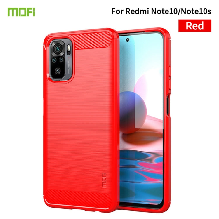 MOFI Gentleness Series Brushed Texture Carbon Fiber Soft TPU Case, For Redmi K40 /K40 Pro /K40 Pro+/Poco F3, For Redmi Note 9s /Note 9 Pro /Note 9 Pro Max, For Xiaomi Redmi Note 10 / Note 10S, For Redmi Note 10 Pro / Note 10 Pro Max                    ...