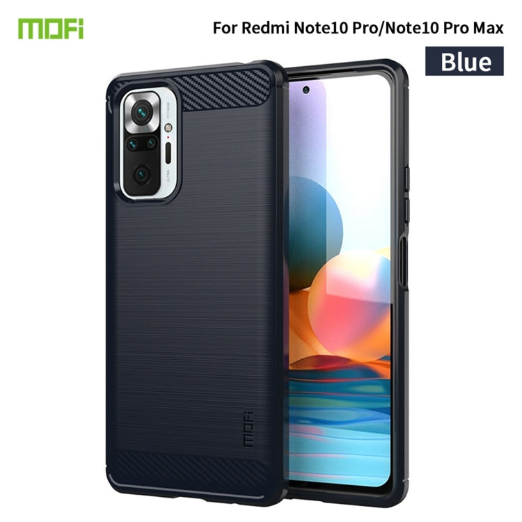 MOFI Gentleness Series Brushed Texture Carbon Fiber Soft TPU Case, For Redmi K40 /K40 Pro /K40 Pro+/Poco F3, For Redmi Note 9s /Note 9 Pro /Note 9 Pro Max, For Xiaomi Redmi Note 10 / Note 10S, For Redmi Note 10 Pro / Note 10 Pro Max                    ...