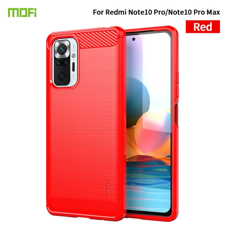 MOFI Gentleness Series Brushed Texture Carbon Fiber Soft TPU Case, For Redmi K40 /K40 Pro /K40 Pro+/Poco F3, For Redmi Note 9s /Note 9 Pro /Note 9 Pro Max, For Xiaomi Redmi Note 10 / Note 10S, For Redmi Note 10 Pro / Note 10 Pro Max                    ...