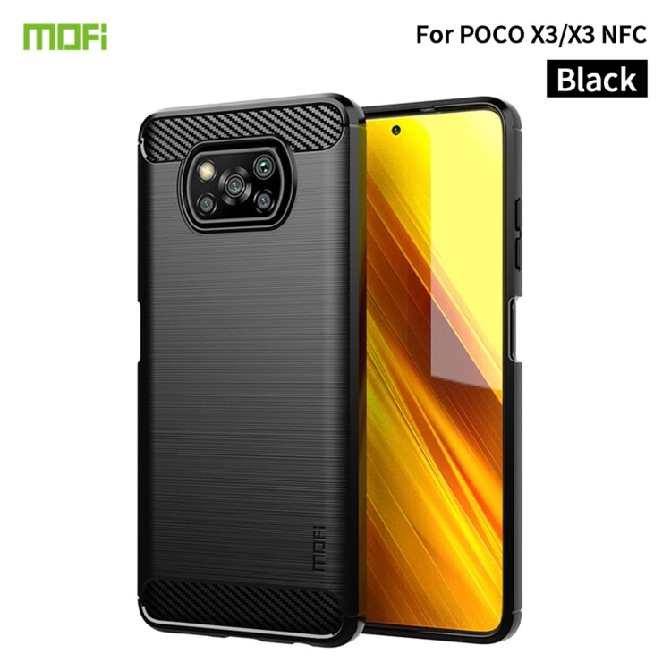 MOFI Gentleness Series Brushed Texture Carbon Fiber Soft TPU Case, For Redmi K40 /K40 Pro /K40 Pro+/Poco F3, For Redmi Note 9s /Note 9 Pro /Note 9 Pro Max, For Xiaomi Redmi Note 10 / Note 10S, For Redmi Note 10 Pro / Note 10 Pro Max                    ...