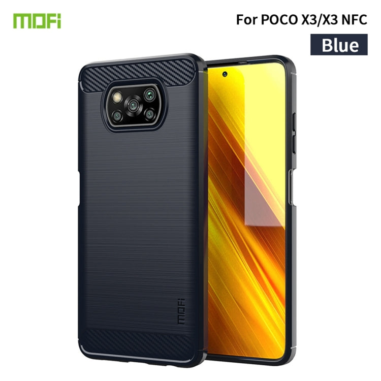 MOFI Gentleness Series Brushed Texture Carbon Fiber Soft TPU Case, For Redmi K40 /K40 Pro /K40 Pro+/Poco F3, For Redmi Note 9s /Note 9 Pro /Note 9 Pro Max, For Xiaomi Redmi Note 10 / Note 10S, For Redmi Note 10 Pro / Note 10 Pro Max                    ...