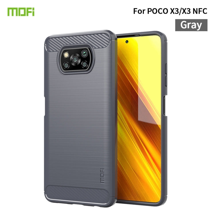 MOFI Gentleness Series Brushed Texture Carbon Fiber Soft TPU Case, For Redmi K40 /K40 Pro /K40 Pro+/Poco F3, For Redmi Note 9s /Note 9 Pro /Note 9 Pro Max, For Xiaomi Redmi Note 10 / Note 10S, For Redmi Note 10 Pro / Note 10 Pro Max                    ...