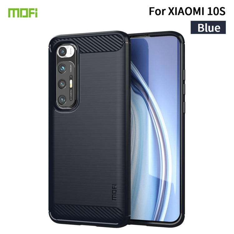 MOFI Gentleness Series Brushed Texture Carbon Fiber Soft TPU Case, For Redmi K40 /K40 Pro /K40 Pro+/Poco F3, For Redmi Note 9s /Note 9 Pro /Note 9 Pro Max, For Xiaomi Redmi Note 10 / Note 10S, For Redmi Note 10 Pro / Note 10 Pro Max                    ...
