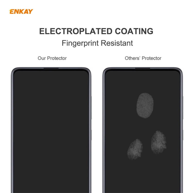 2 PCS ENKAY Hat-Prince 0.26mm 9H 2.5D Curved Edge Tempered Glass Film, For Xiaomi Poco F3, For Xiaomi Mi 11X / 11X Pro / 11i