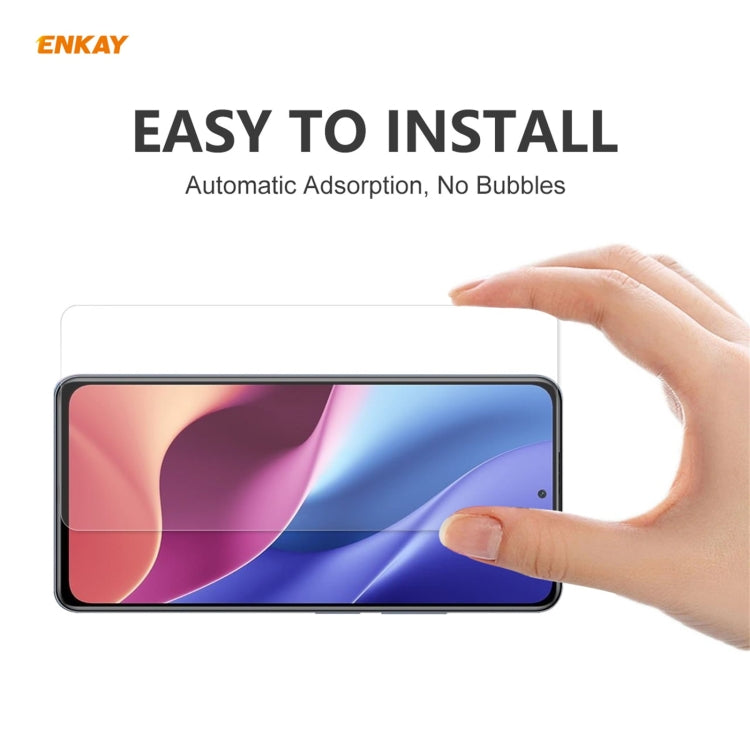 10 PCS ENKAY Hat-Prince 0.26mm 9H 2.5D Curved Edge Tempered Glass Film, For Xiaomi Poco F3, For Xiaomi 11X / 11X Pro / 11i