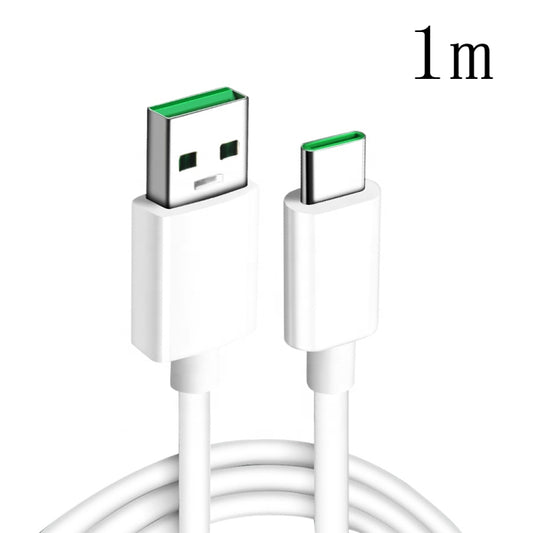 XJ-63 5A USB to Type-C Super Flash Charging Data Cable for OPPO, 1m, 1.5m, 2m