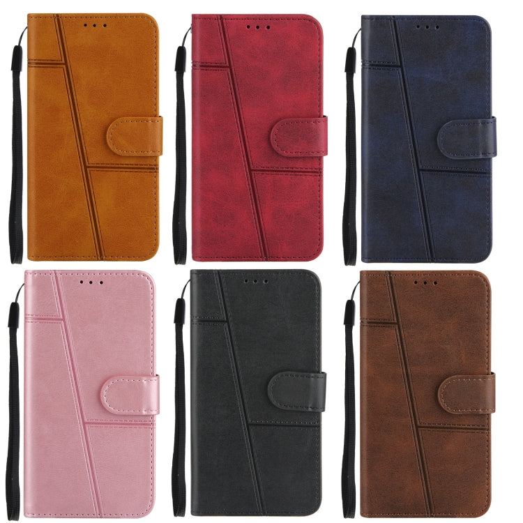 Stitching Calf Texture Buckle Horizontal Flip Leather Case with Holder & Card Slots & Wallet & Lanyard, For iPhone 12 mini, For iPhone 11, For iPhone 11 Pro, For iPhone 11 Pro Max, For iPhone XS / X, For iPhone XR, For iPhone XS Max                    ...