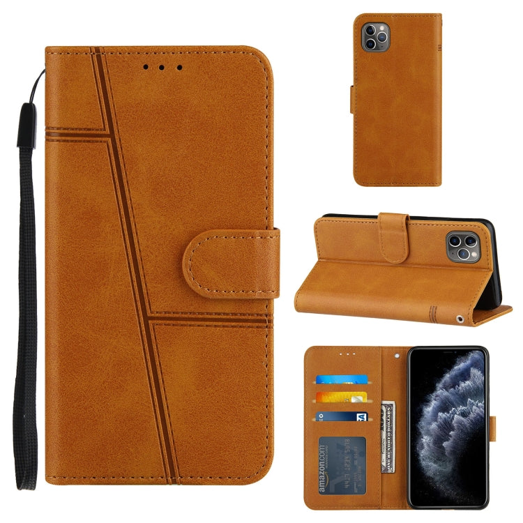 Stitching Calf Texture Buckle Horizontal Flip Leather Case with Holder & Card Slots & Wallet & Lanyard, For iPhone 12 mini, For iPhone 11, For iPhone 11 Pro, For iPhone 11 Pro Max, For iPhone XS / X, For iPhone XR, For iPhone XS Max                    ...