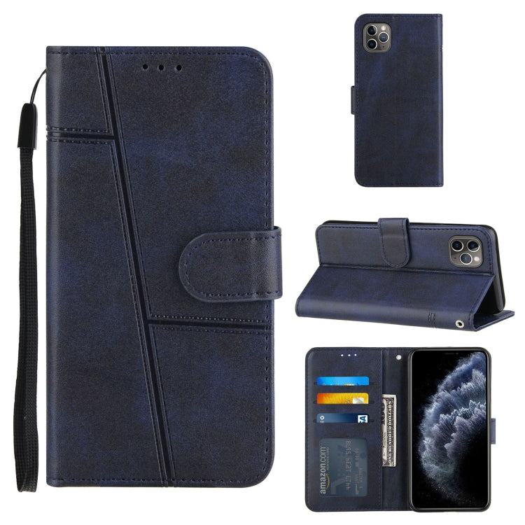 Stitching Calf Texture Buckle Horizontal Flip Leather Case with Holder & Card Slots & Wallet & Lanyard, For iPhone 12 mini, For iPhone 11, For iPhone 11 Pro, For iPhone 11 Pro Max, For iPhone XS / X, For iPhone XR, For iPhone XS Max                    ...