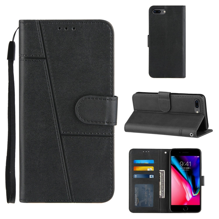 Stitching Calf Texture Buckle Horizontal Flip Leather Case with Holder & Card Slots & Wallet & Lanyard, For iPhone 12 mini, For iPhone 11, For iPhone 11 Pro, For iPhone 11 Pro Max, For iPhone XS / X, For iPhone XR, For iPhone XS Max                    ...