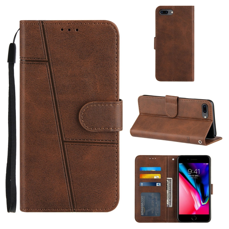 Stitching Calf Texture Buckle Horizontal Flip Leather Case with Holder & Card Slots & Wallet & Lanyard, For iPhone 12 mini, For iPhone 11, For iPhone 11 Pro, For iPhone 11 Pro Max, For iPhone XS / X, For iPhone XR, For iPhone XS Max                    ...