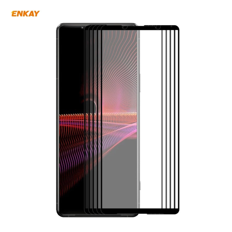 5 PCS ENKAY Hat-Prince Full Glue 0.26mm 9H 2.5D Tempered Glass Full Coverage Film, For Sony Xperia 10 III (5 PCS), For Sony Xperia 1 III (5 PCS), For Motorola Moto G10 / G20 / G30(5 PCS), For Motorola Moto G100 / G 5G Plus(5 PCS)