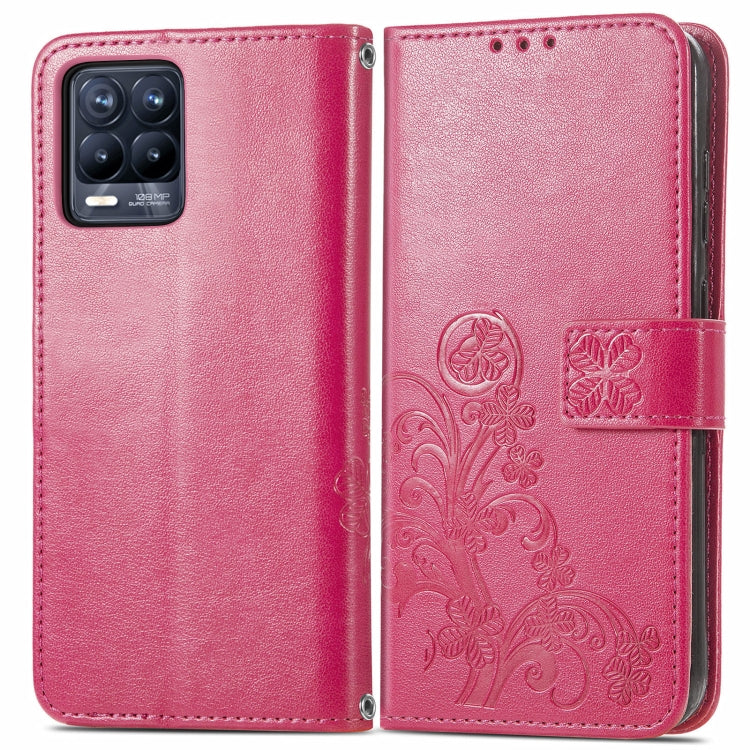 Four-leaf Clasp Embossed Buckle Mobile Phone Protection Leather Case with Lanyard & Card Slot & Wallet & Bracket Function, For OPPO Realme Q3 5G / Realme Q3i 5G, For OPPO Realme Q3 5G, For Xiaomi Mi 11 Pro, For Xiaomi Mi 11 Ultra, For ZTE A7S 2020