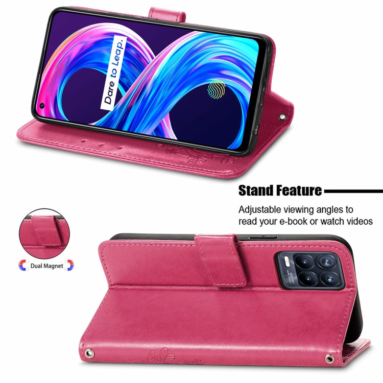 Four-leaf Clasp Embossed Buckle Mobile Phone Protection Leather Case with Lanyard & Card Slot & Wallet & Bracket Function, For OPPO Realme Q3 5G / Realme Q3i 5G, For OPPO Realme Q3 5G, For Xiaomi Mi 11 Pro, For Xiaomi Mi 11 Ultra, For ZTE A7S 2020