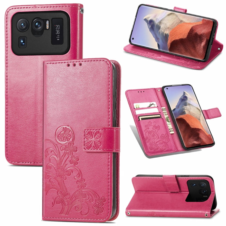 Four-leaf Clasp Embossed Buckle Mobile Phone Protection Leather Case with Lanyard & Card Slot & Wallet & Bracket Function, For OPPO Realme Q3 5G / Realme Q3i 5G, For OPPO Realme Q3 5G, For Xiaomi Mi 11 Pro, For Xiaomi Mi 11 Ultra, For ZTE A7S 2020