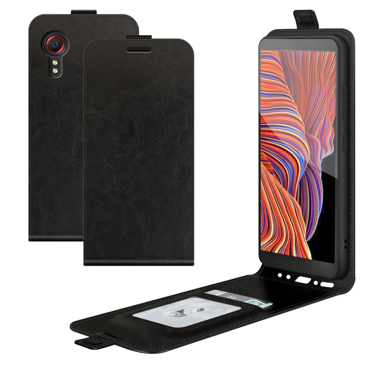 For Samsung Galaxy Xcover 5 / Xcover 5S R64 Texture Single Vertical Flip Leather Protective Case with Card Slots & Photo Frame, For Galaxy Xcover 5