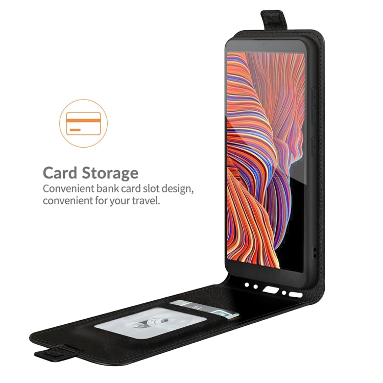 For Samsung Galaxy Xcover 5 / Xcover 5S R64 Texture Single Vertical Flip Leather Protective Case with Card Slots & Photo Frame, For Galaxy Xcover 5
