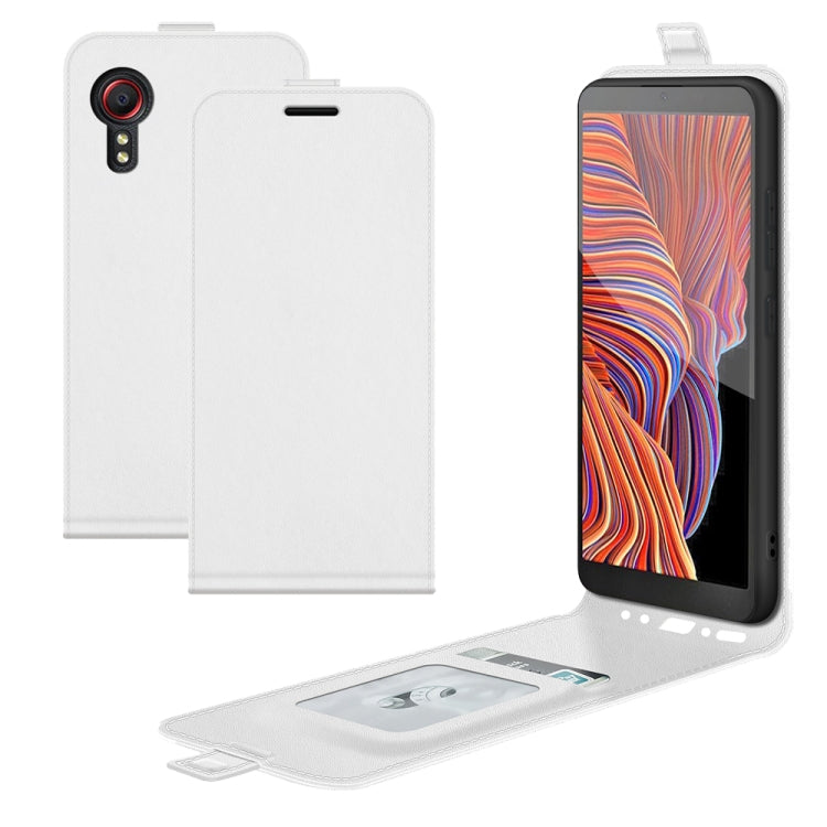 For Samsung Galaxy Xcover 5 / Xcover 5S R64 Texture Single Vertical Flip Leather Protective Case with Card Slots & Photo Frame, For Galaxy Xcover 5