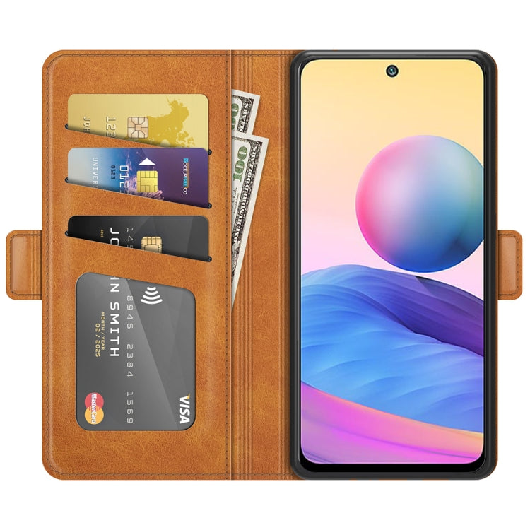 For Xiaomi Redmi Note 10 5G Dual-side Magnetic Buckle Horizontal Flip Leather Case with Holder & Card Slots & Wallet, For Xiaomi Redmi Note 10 5G