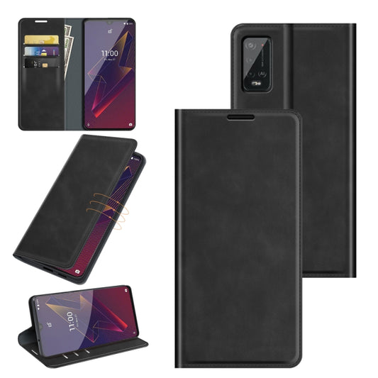 For Wiko Power U20 Retro-skin Business Magnetic Suction Leather Case with Holder & Card Slots & Wallet, For Wiko Power U20